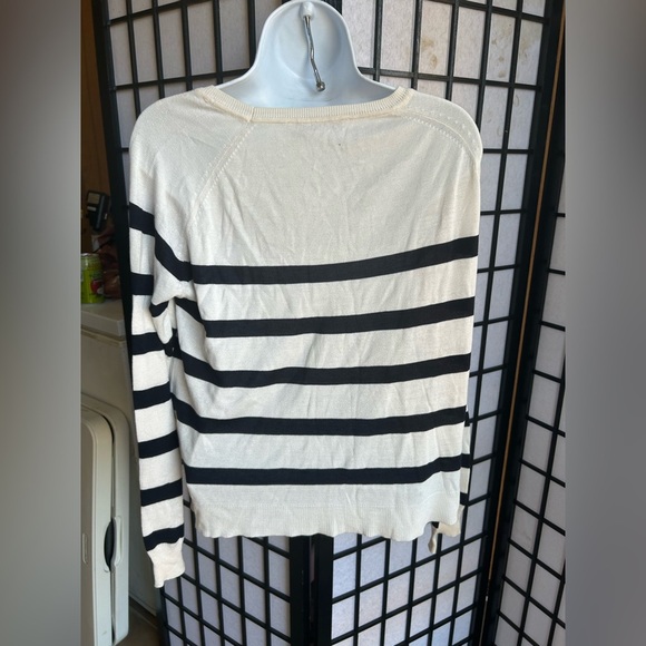 ZARA Striped Black and White Women's Top size small - Picture 6 of 7